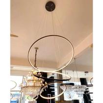 Dinamica Pendente Dcd015068 3 Aneis Led 3000k Preto