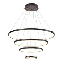 Dinamica Pendente Dcd03012 4 Aneis 125w 3000k Preto Dinamica Pendente Dcd03012 4 Aneis 125w 3000k Preto