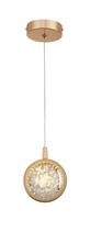 Dinamica Pendente Qd05108 Led 7w 3000k Dourado 560lm