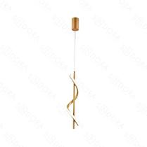 Dinamica Pendente Qd05306 Led 14w 3000k Dourado Dinamica Pendente Qd05306 Led 14w 3000k Dourado