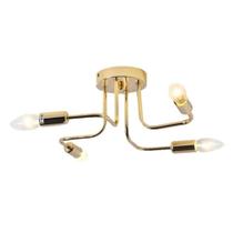 Dinamica Plafon Dcx01322-4 P/4 Lamp E27 30x30x14 Dourado Dinamica Plafon Dcx01322-4 P/4 Lamp E27 30x30x14 Dourado