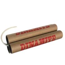 Dinamite Fake Bomba Militar 3PÇS E Pavio Decorativo Dinamite Fake Bomba Militar 3PÇS E Pavio Decorativo