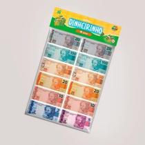 Dinheirinho 48 Notas de Dinheiro Brinquedo Banco Imobiliário - GGBplast