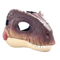 Dino Ataque Furioso Máscara Dinossauro Trex C/ Movimento Som Mandíbula Articulada