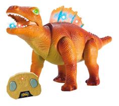 Dino Dimetrodon Marron com controle infravermelho