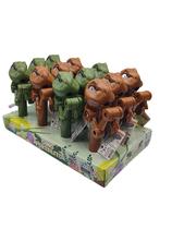 Dino Portalito Candy Toy Dinossauro com Pirulito 12 Unidades