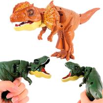 Dino Realista De Brinquedo Com Movimento Dinossauro Chomp Attack Gatilho E Sons