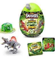 Dino Smashers Mini Jurassic Light Dinossauros Surpresa Slime