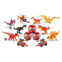 Dino Strike Bola 5 Surpresas Dinossauros e Acessórios - Xalingo Dino Strike Bola 5 Surpresas Dinossauros e Acessórios - Xalingo