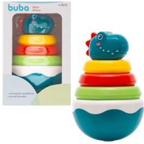 Dino Teimoso Com Argolas Empilháveis Som De Chocalho 17875 Buba