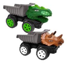 Dino Truck Triceratops ou T-Rex Caçamba Basculante - Homeplay