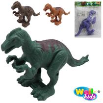 Dinossauro a corda utahraptor srt cor 16x13x6cm wellkids Dinossauro a corda utahraptor srt cor 16x13x6cm wellkids