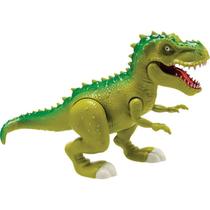 Dinossauro Adijomar Rex Attack - Articulável com Som - Verde