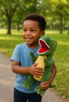 Dinossauro Aventuras Jurássicas T-rex De Pelucia Urso Kids