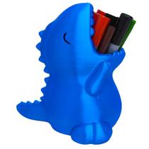 Dinossauro Azul Baby Porta Caneta Lápis Objeto Decoração Infantil 3D Quarto Dinossauro Azul Baby Porta Caneta Lápis Objeto Decoração Infantil 3D Quarto