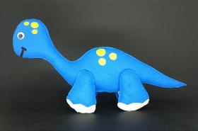 Dinossauro Baby Azul em Feltro - 01 Unidade - Pé de Pano - Rizzo Festas - JAQUELINE FELTROS