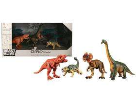 Dinossauro Beast Alive Dino World - Master Collection 4 Peças