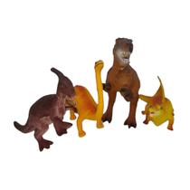 Dinossauro Borracha Grande 4 Modelos Brinquedo INFANTIL
