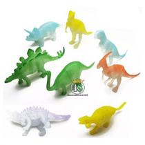 Dinossauro Borracha Miniatura Jurassic Brilha No Escuro Dinossauro Borracha Miniatura Jurassic Brilha No Escuro