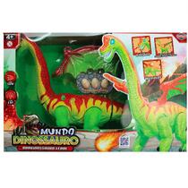 Dinossauro Bota OVOS com LUZ e Som Braquiossauro Verde TOYNG 42481