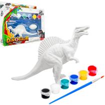 Dinossauro Branco Para Pintar Brinquedo Com Tinta - Bee Toys