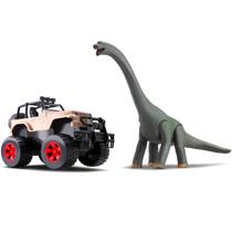 Dinossauro Braquiossauro C/ Carrinho Jipe - Silmar Brinquedos
