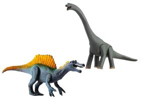 Dinossauro Braquiossauro e Espinossauro articulados - 30 cm
