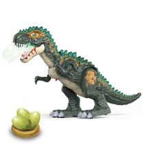 Dinossauro Brinquedo Bota Ovo Fumaça e Som DinoRex Maxi Toys