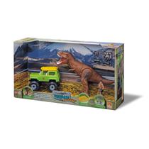 Dinossauro Brinquedo Dino Articulado Carrinho c/ Acessórios