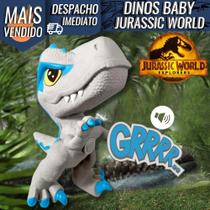 Dinossauro Brinquedo Jurassic World Rex Baby Articulado Vinil Original Mattel c/ Som
