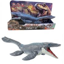 Dinossauro Brinquedo Mosassauro Com Mecanismo Automático Efeito Sonoro Luzes