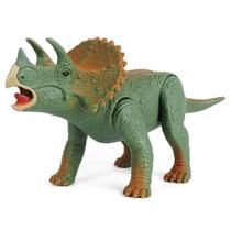 Dinossauro Brinquedo Triceratops Vinil Dino Island Adventure - Silmar Brinquedos