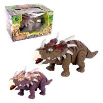 Dinossauro com luz e som estiracossauro ozzy srt cor