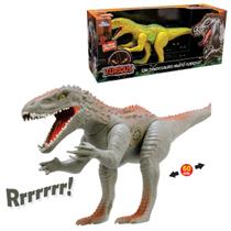 Dinossauro com som menino brinquedo grande 60cm divertido