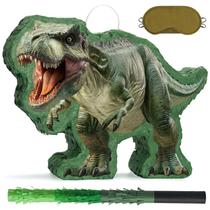 Dinossauro da selva Piñata WERNNSAI com venda nos olhos e morcego para crianças