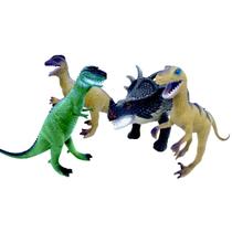 Dinossauro De Borracha Tamanho Grande Com 4 Dino Sortidos