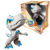 Dinossauro de Borracha Velociraptor Baby Blue com Som Pupee Dinossauro de Borracha Velociraptor Baby Blue com Som Pupee