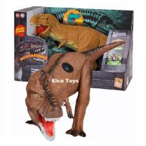 Dinossauro de Brinquedo Dinopark T-Rex Hunters C/ Som - Bee Toys