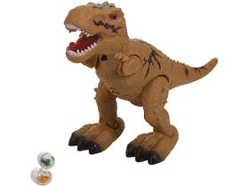 Dinossauro de Brinquedo Emite Som e Luz Solta Ovo