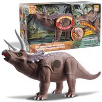 Dinossauro de Brinquedo Emite Som Triceratops Bee Toys