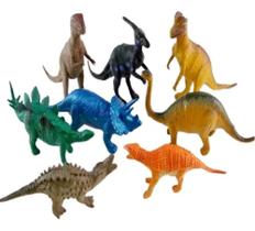 Dinossauro De Brinquedo Kit Coleção 12 Peças De Borracha