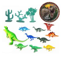 Dinossauro De Brinquedo Kit Coleção 13 Peças De Borracha