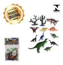 Dinossauro De Brinquedo Kit Coleção Miniatura De Borracha - FUN GAME Dinossauro De Brinquedo Kit Coleção Miniatura De Borracha - FUN GAME