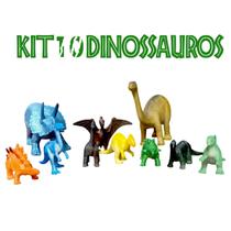 Dinossauro De Brinquedo Kit Coleção Peças De Borracha DINO