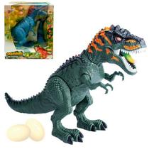 Dinossauro de Brinquedo que Anda Faz Sons e e Bota Ovo