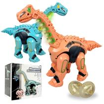 Dinossauro De Brinquedo Robô Grande Bota Ovo Com Luz E Som