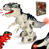 Dinossauro De Brinquedo T Rex Robo - Branco