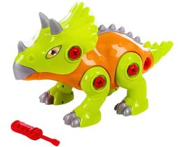 Dinossauro De Brinquedo Triceratops - Com Som e Desmontável - MARAL