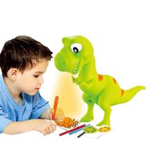 Dinossauro de Desenho Projetor Com 18 Desenhos Canetas e Papéis Oferta