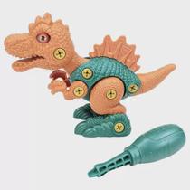 Dinossauro De Montar Brinquedo Com Maleta E Chave Monte Dino - Paki .